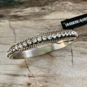 Dyrberg/Kern Chrystania Swarovski crystal hinged bracelet